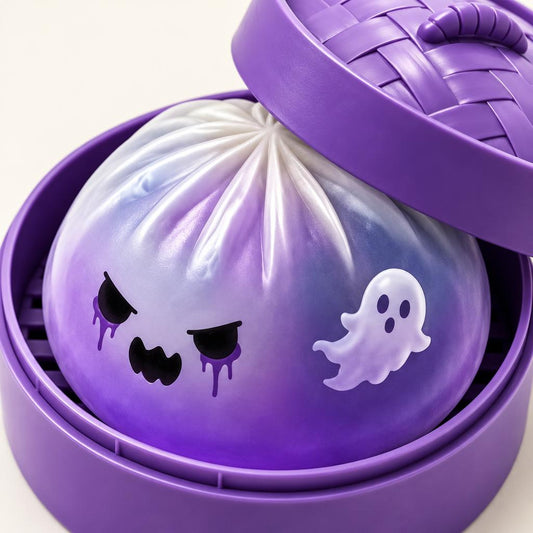 Squishy dumpling fantôme violet — Vue détaillée