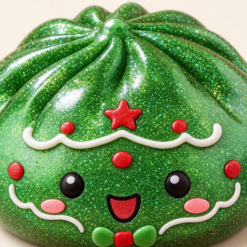 Squishy dumpling sapin — Vue détaillée
