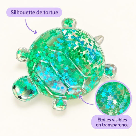 Squishy tortue pailletée