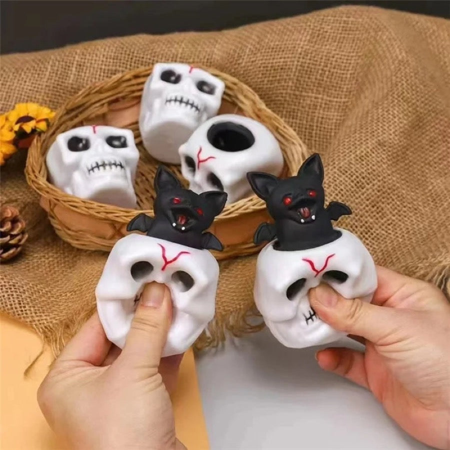 Squishy crâne avec chauve-souris