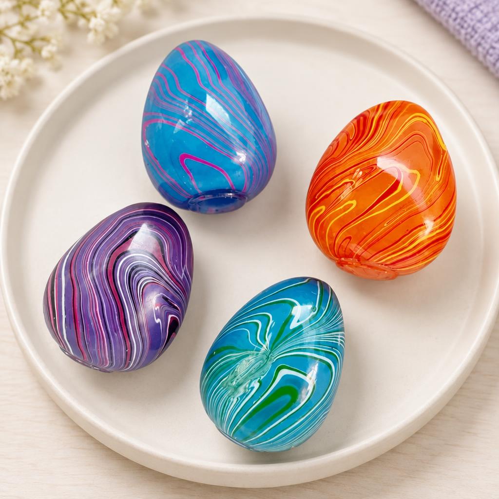 Squishy œuf marbré — couleur aléatoire