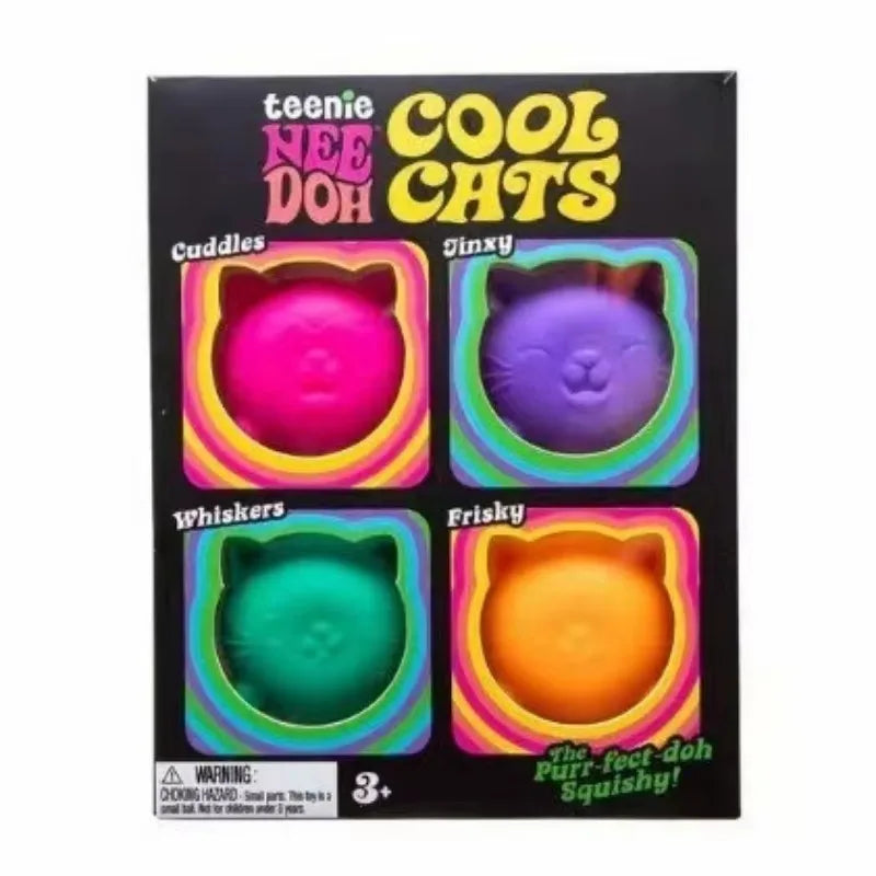 Coffret de quatre chats