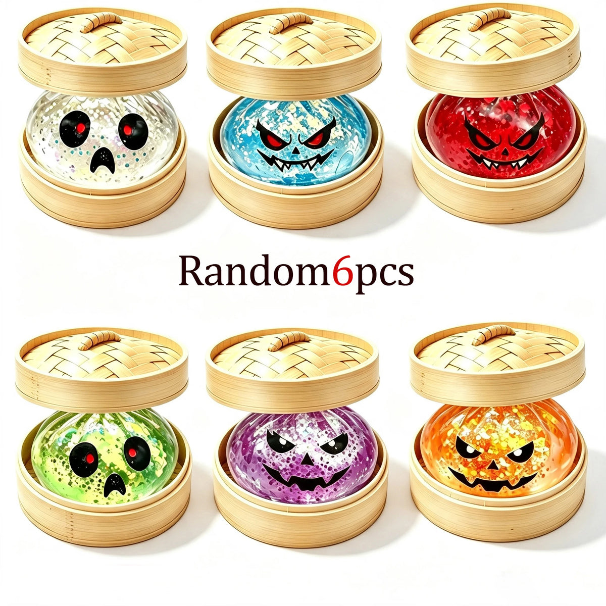 Dumplings Halloween — modèles aléatoires