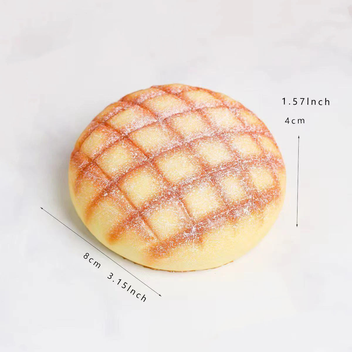 Squishy pain quadrillé rond