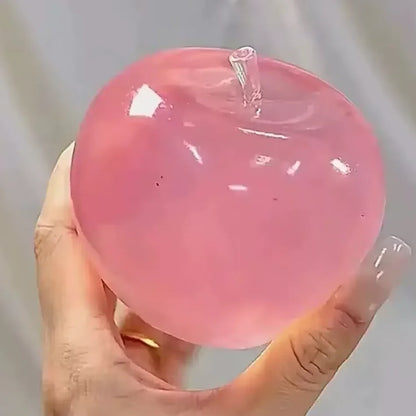 Squishy pomme transparente lisse