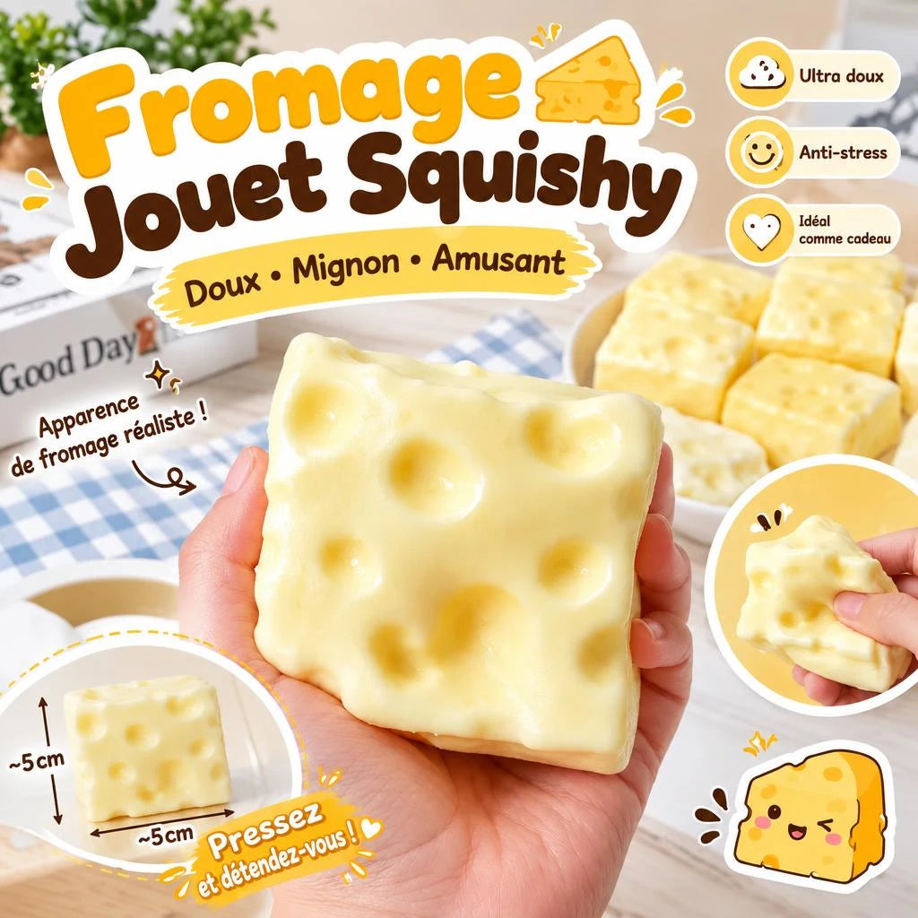 Squishy cube de fromage