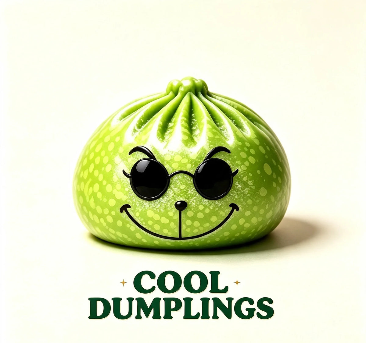 Squishy dumpling visage à lunettes