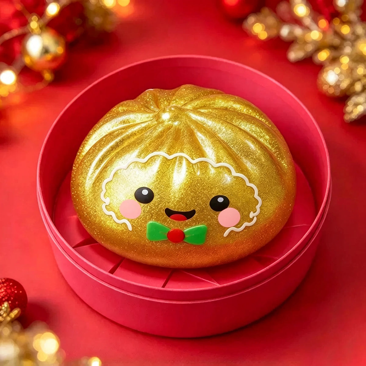 Squishy dumpling pain d’épices doré