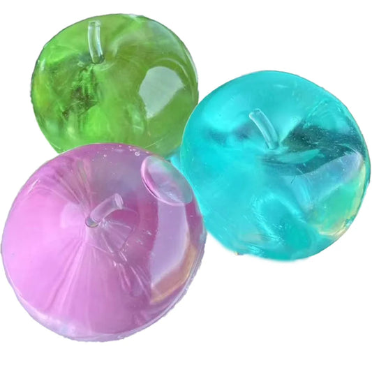 Squishy pomme transparente lisse