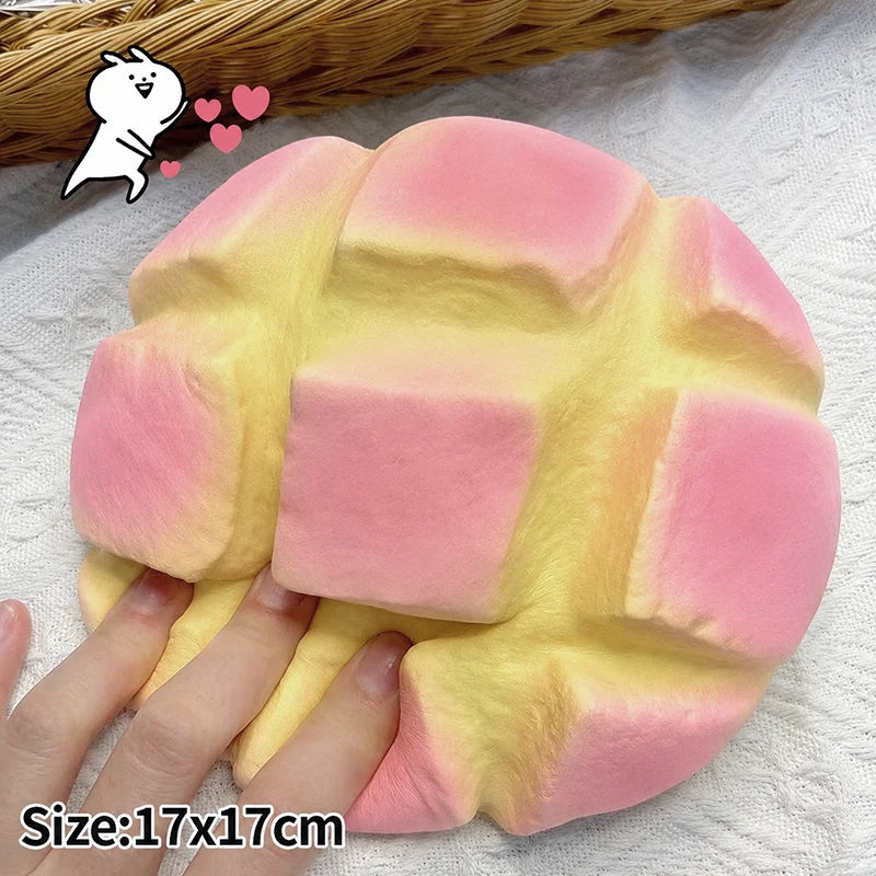 Squishy pain quadrillé rond