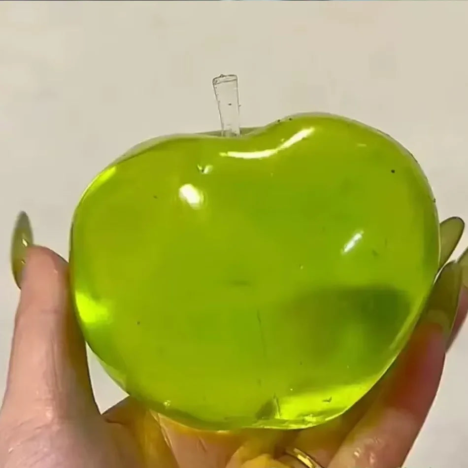Squishy pomme transparente lisse