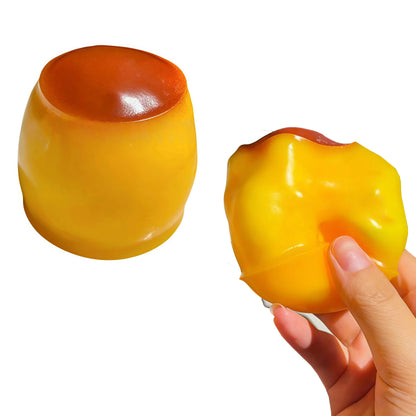 Squishy flan caramel