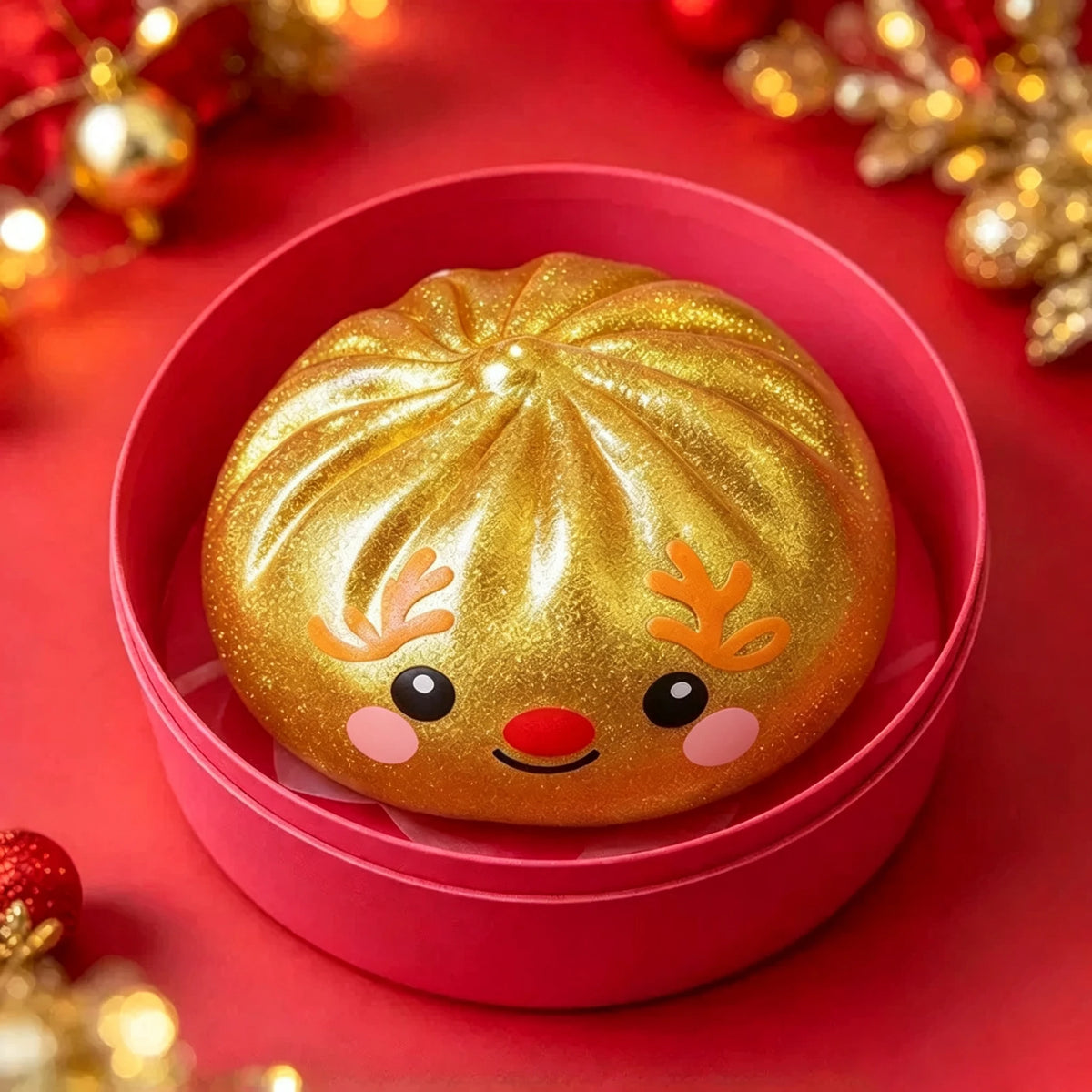Squishy dumpling renne doré