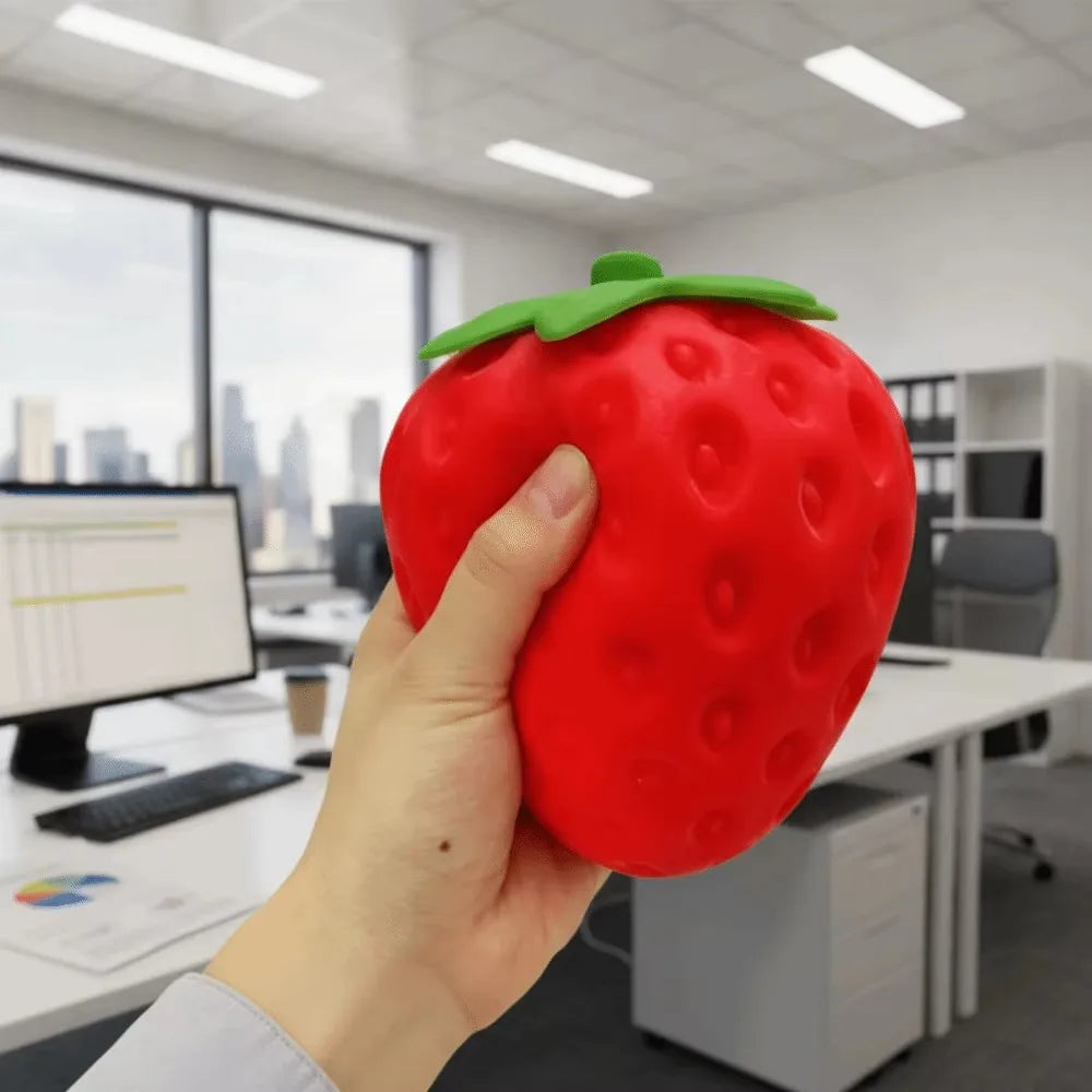 Squishy fraise à reliefs