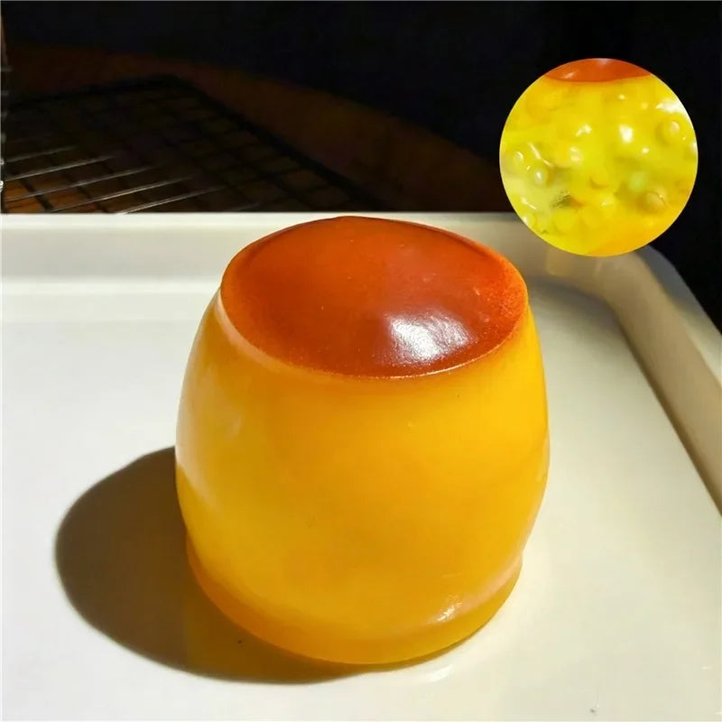 Squishy flan caramel