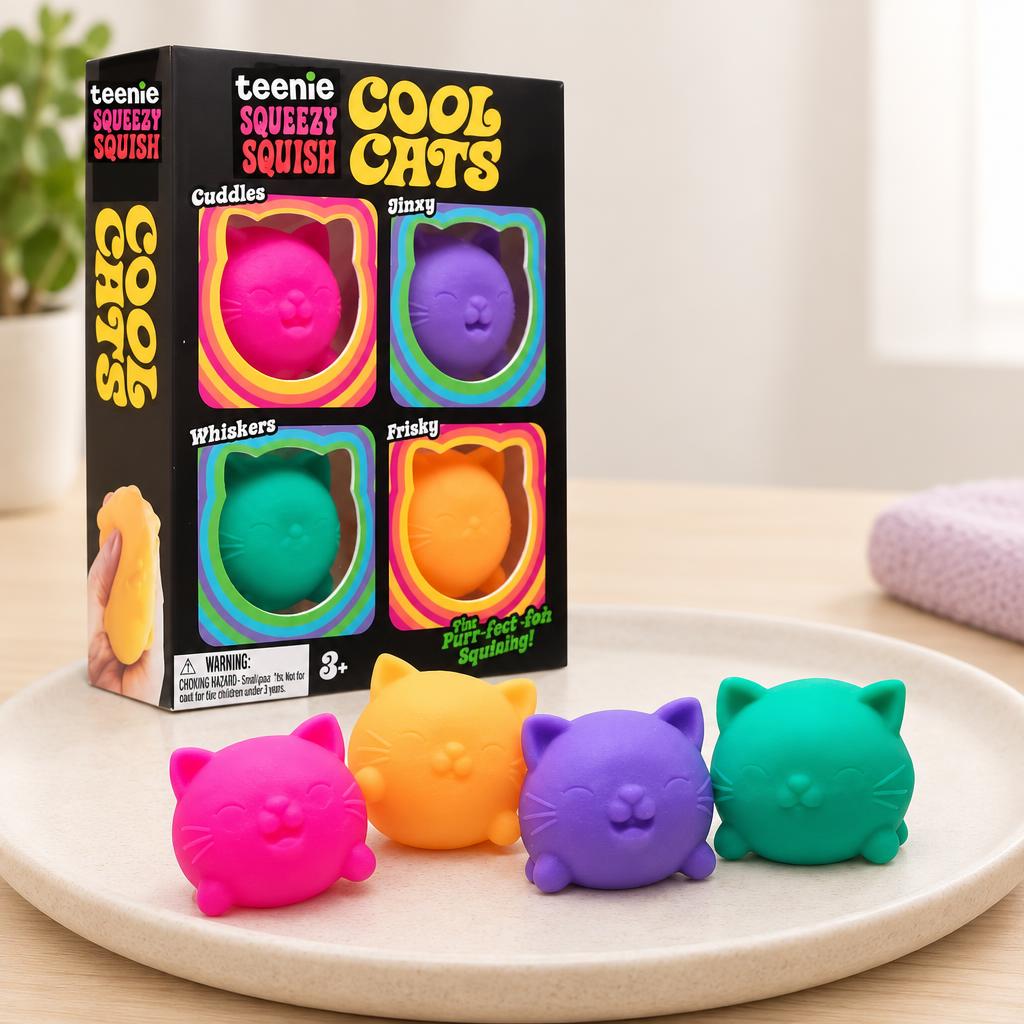 Coffret de quatre chats