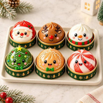 Lot de six dumplings de Noël — Présentation du produit