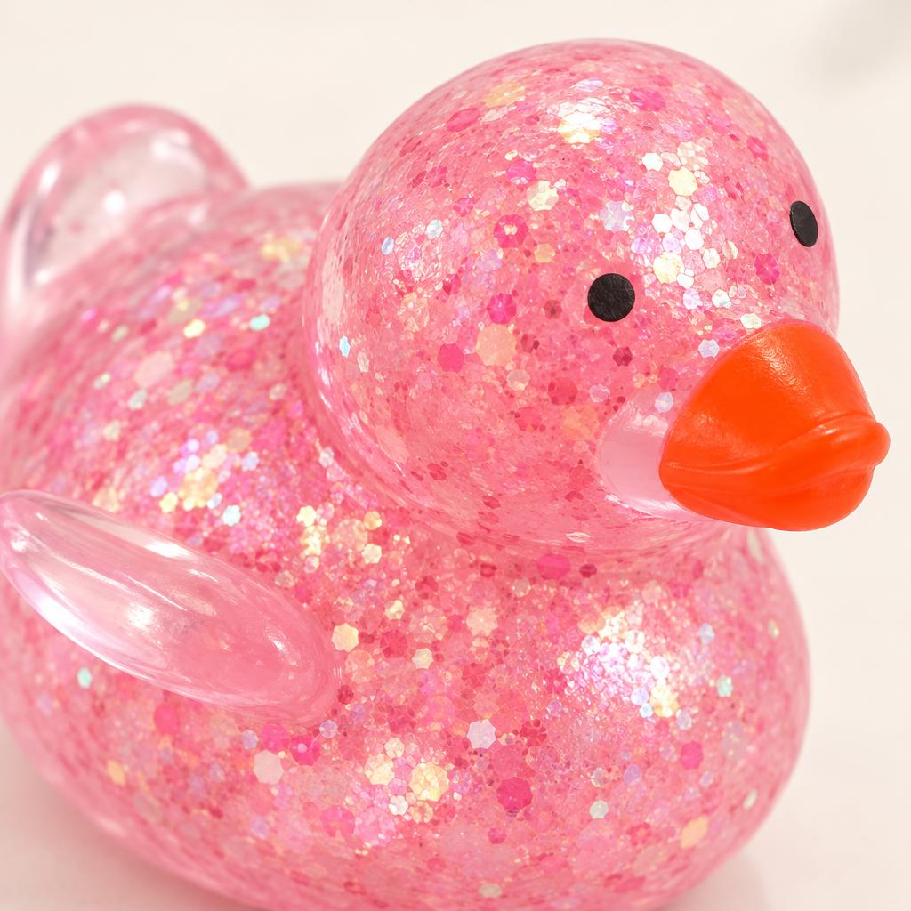 Squishy canard pailleté — couleur aléatoire — Vue détaillée
