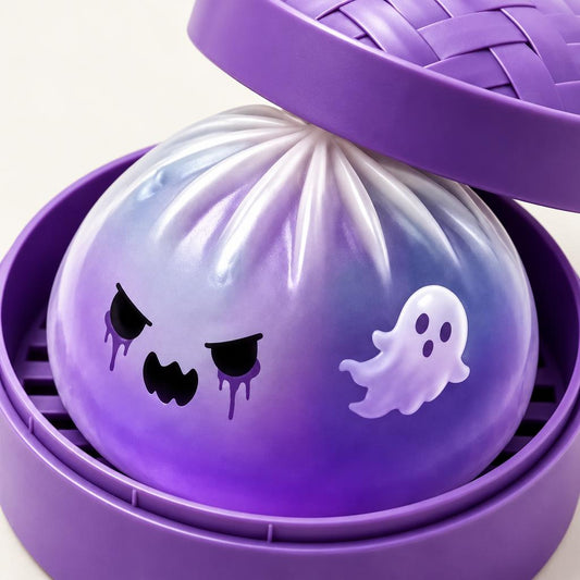 Squishy dumpling fantôme violet — Vue détaillée