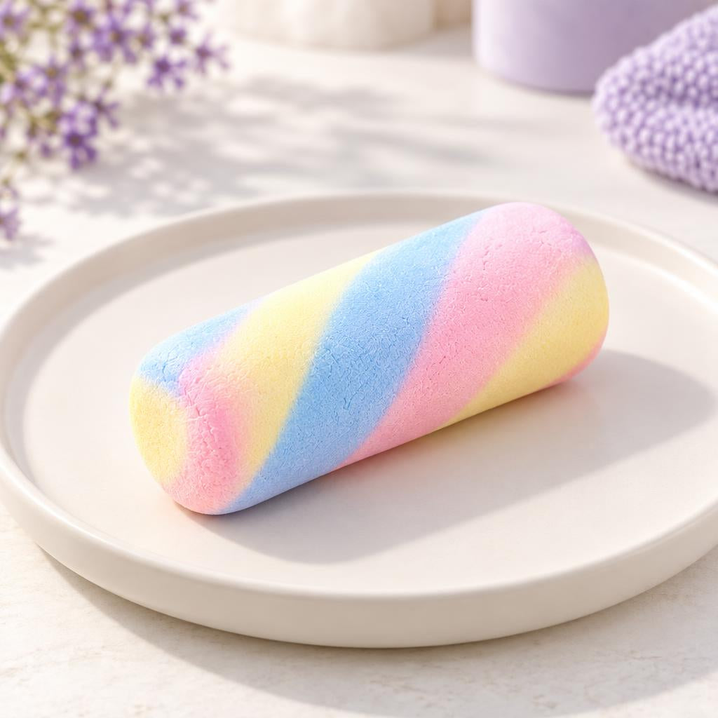 Squishy cylindre pastel — couleur aléatoire — Présentation du produit