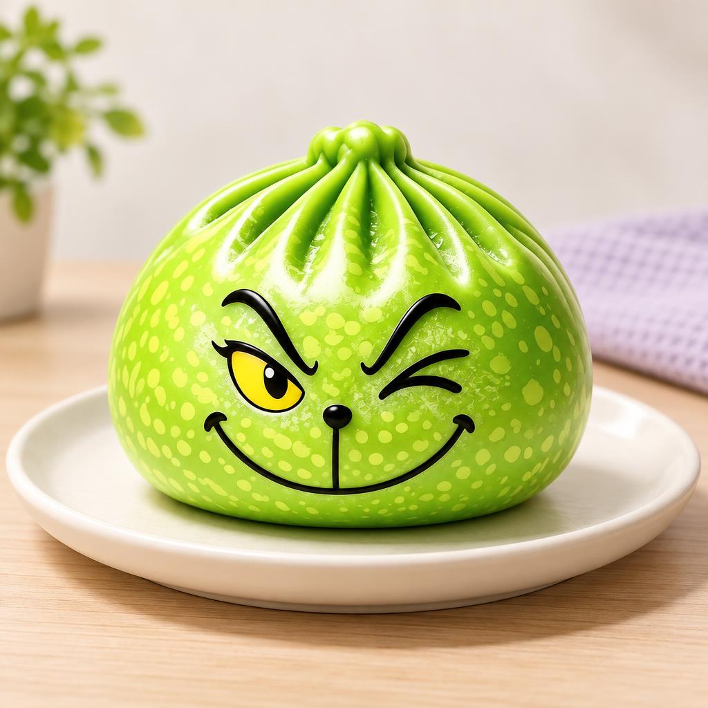 Squishy dumpling visage clin d’œil — Présentation du produit