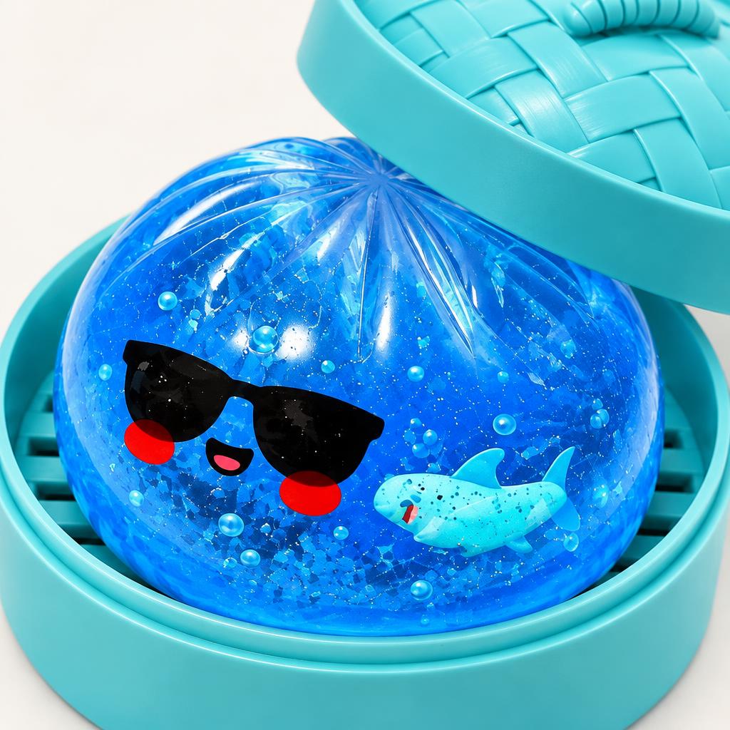 Squishy dumpling requin — Vue détaillée