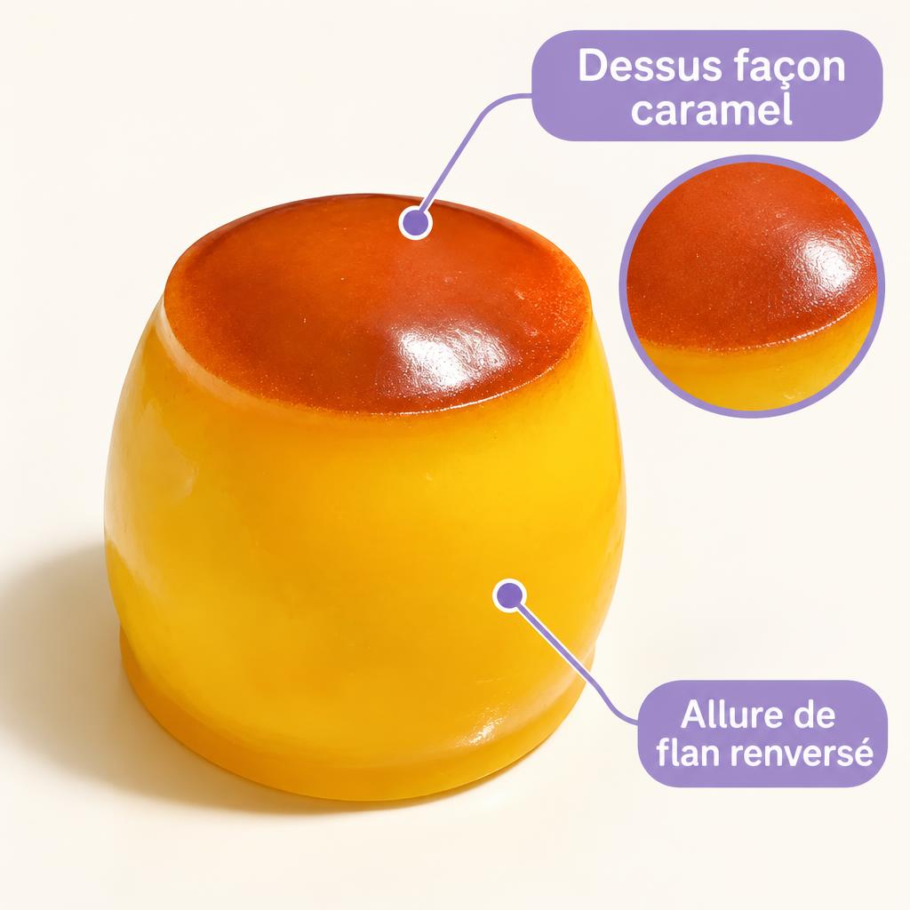 Squishy flan caramel