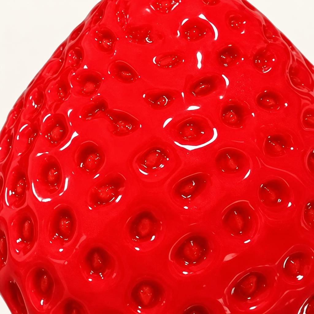 Squishy fraise — Vue détaillée