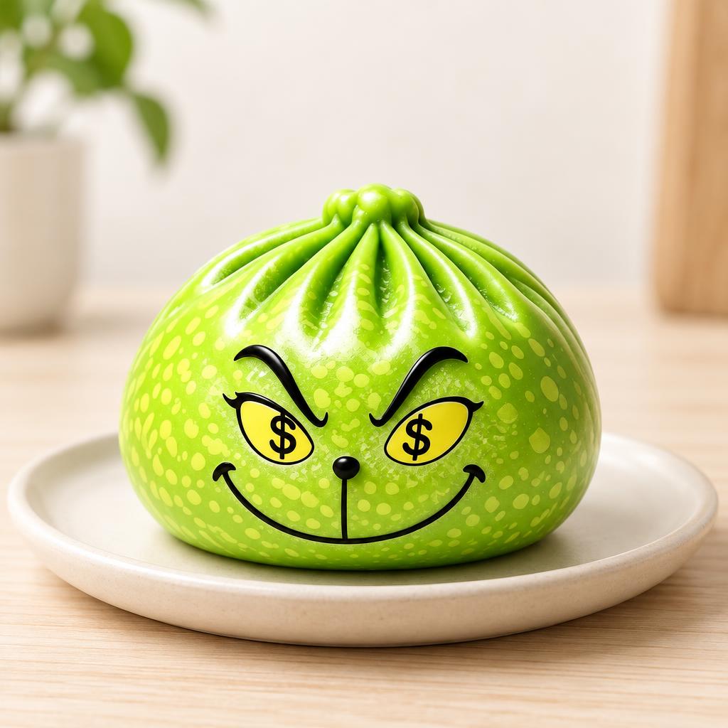 Squishy dumpling visage dollar — Présentation du produit