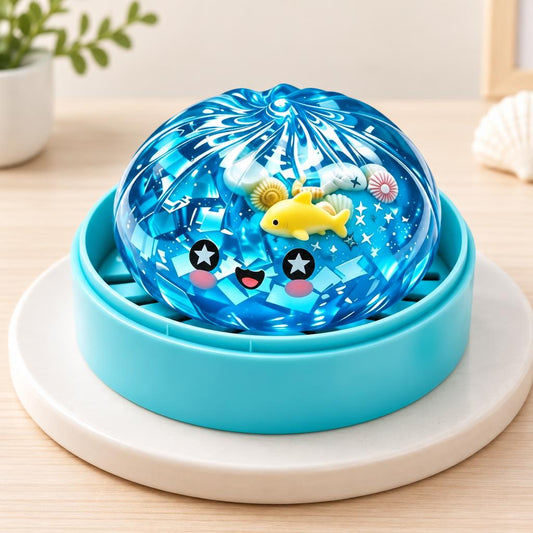 Squishy dumpling océan avec figurines — Présentation du produit