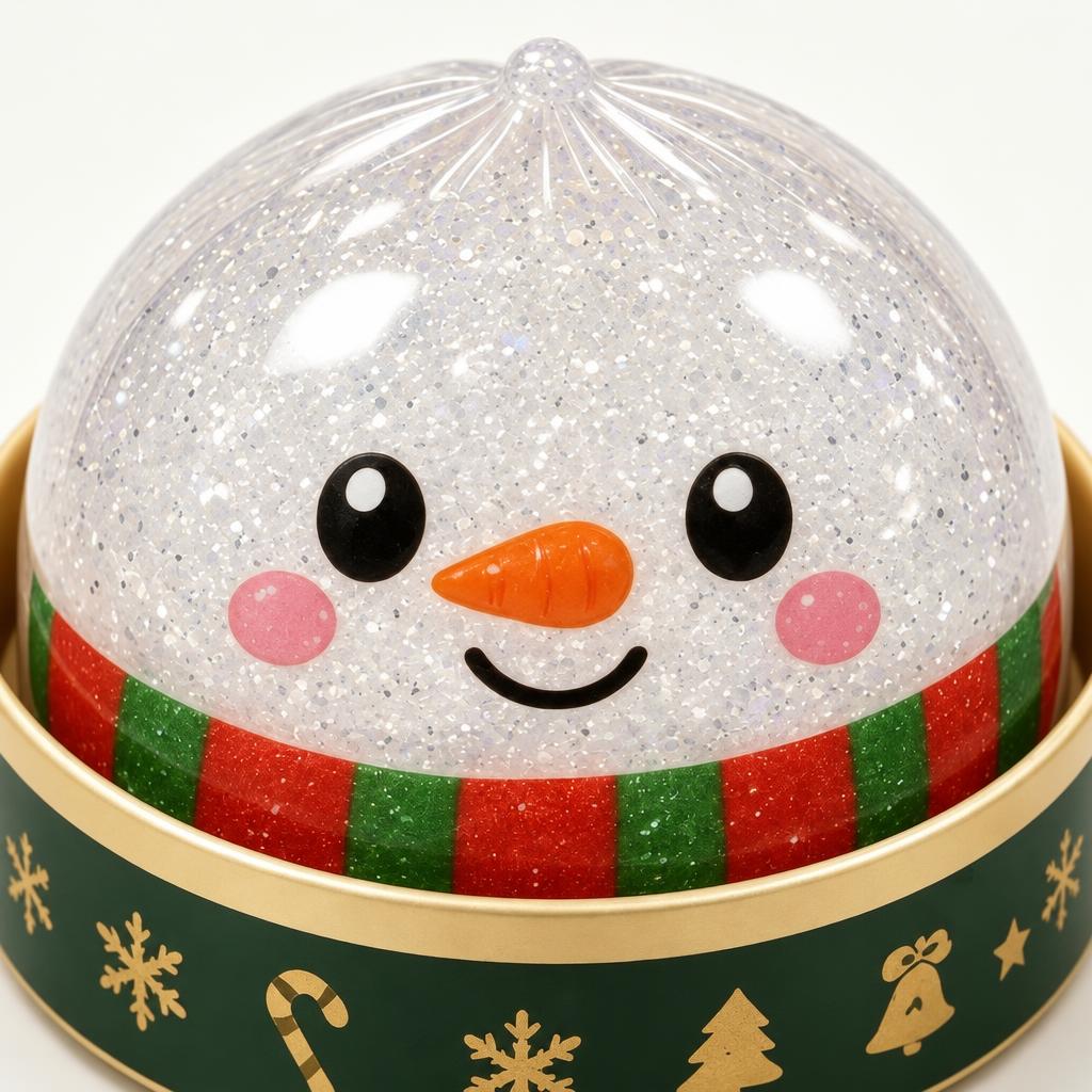 Squishy dumpling bonhomme de neige — Vue détaillée