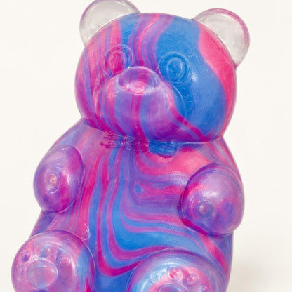 Squishy ours marbré — couleur aléatoire — Vue détaillée