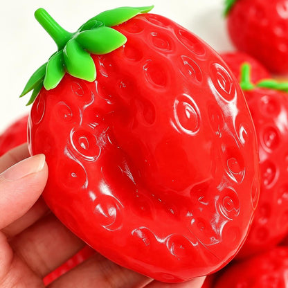 Squishy fraise avec reliefs — Vue détaillée