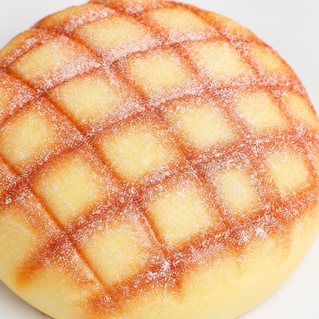 Squishy pain quadrillé rond — Vue détaillée