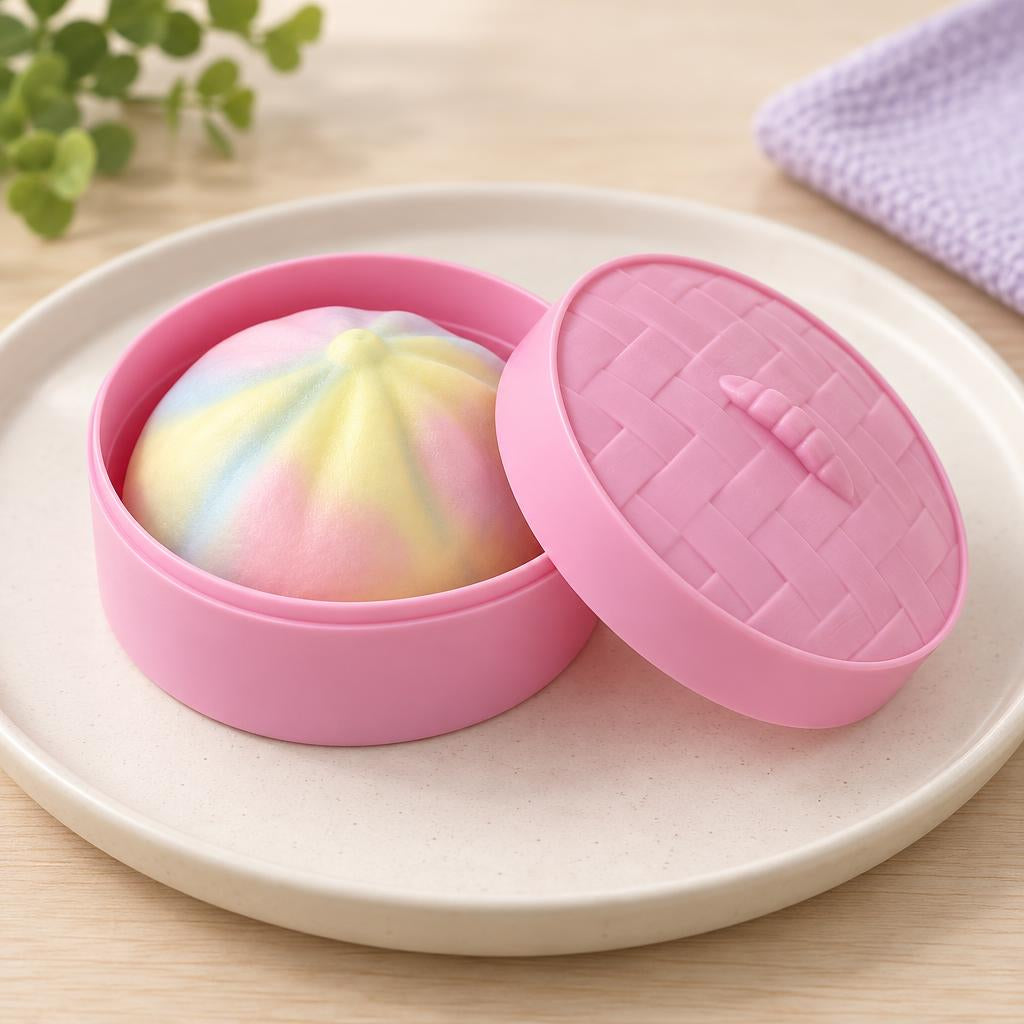 Squishy dumpling pastel — couleur aléatoire — Présentation du produit