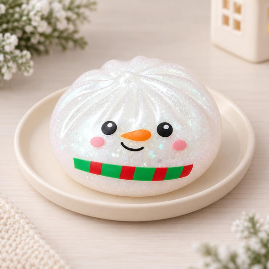 Squishy dumpling bonhomme de neige — Présentation du produit
