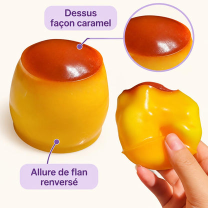 Squishy flan caramel