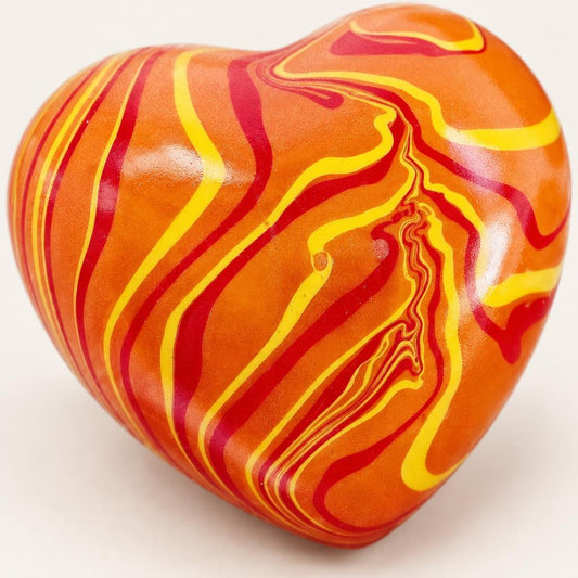 Squishy cœur marbré — couleur aléatoire — Vue détaillée