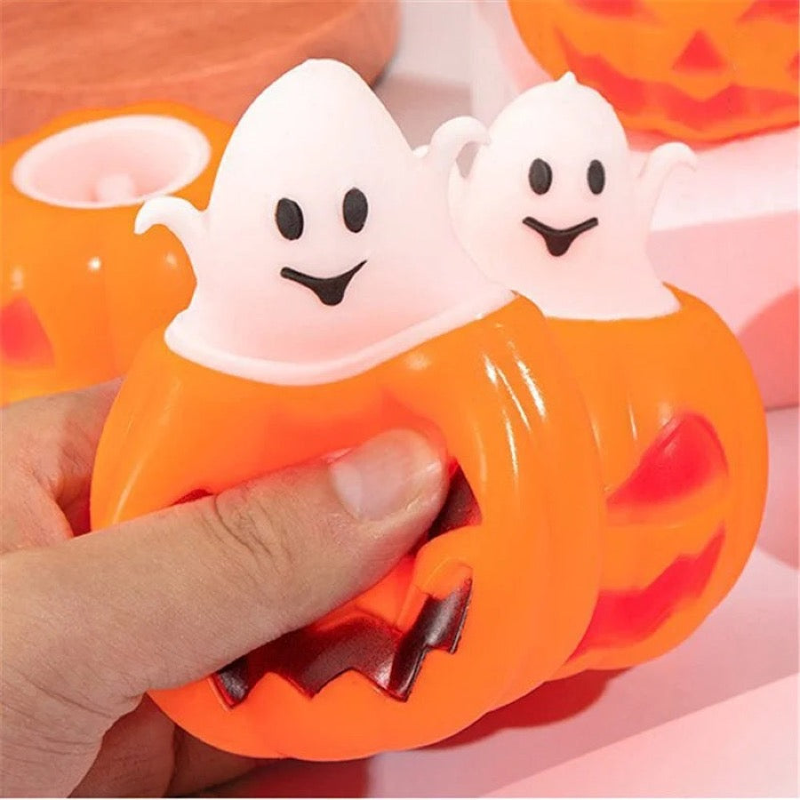 Squishy citrouille avec fantôme