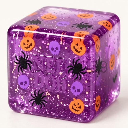 Squishy cube Halloween — araignées