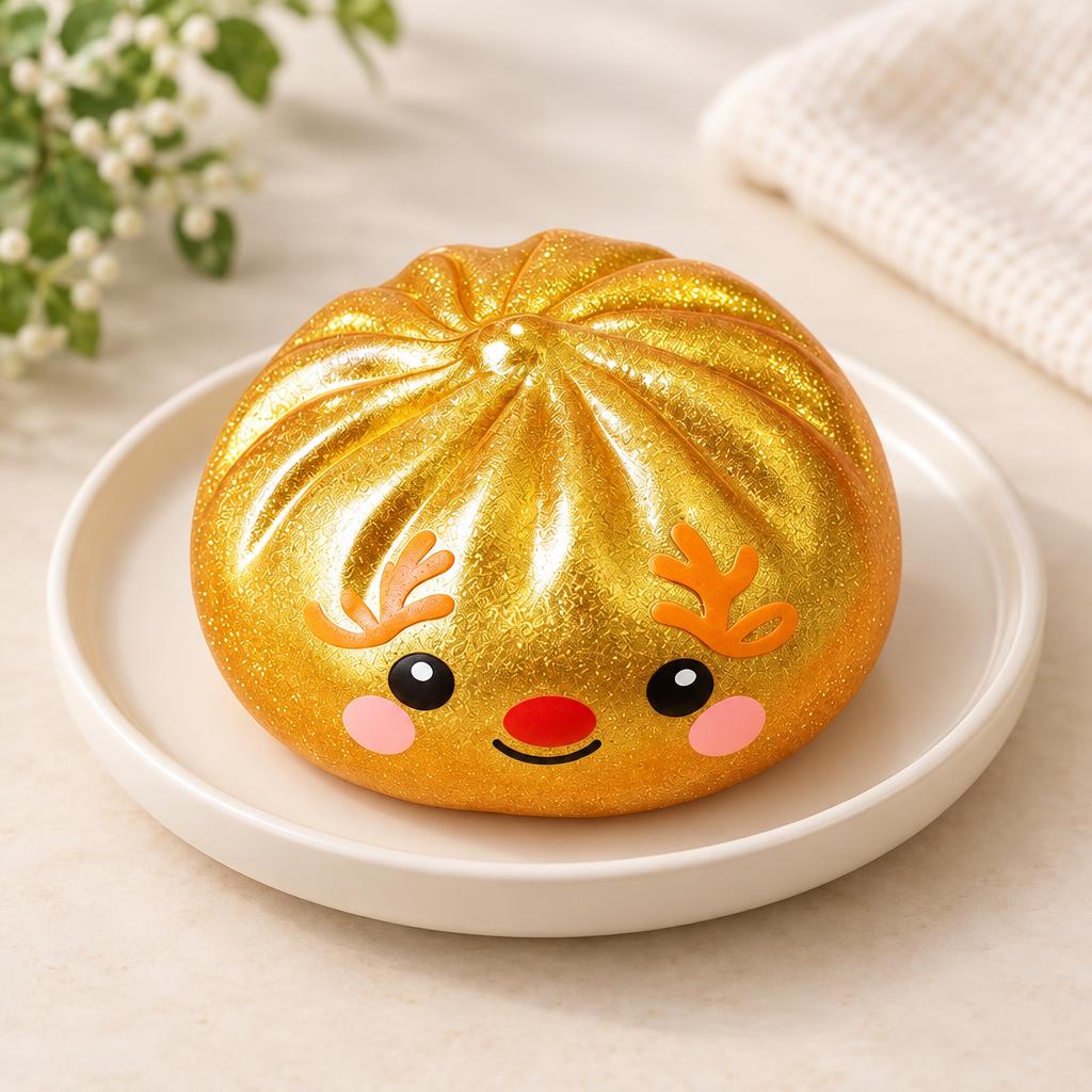 Squishy dumpling renne doré