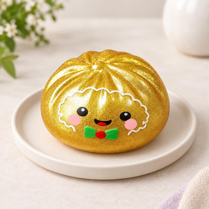 Squishy dumpling pain d’épices doré