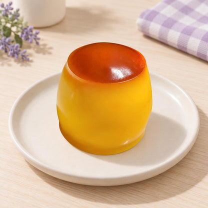 Squishy flan caramel