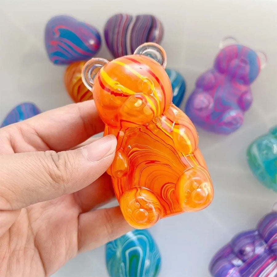 Squishy ours marbré — couleur aléatoire