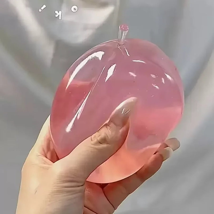 Squishy pomme transparente lisse