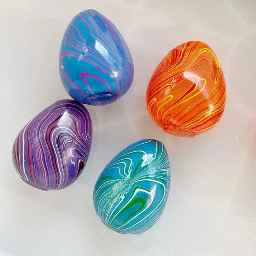 Squishy œuf marbré — couleur aléatoire